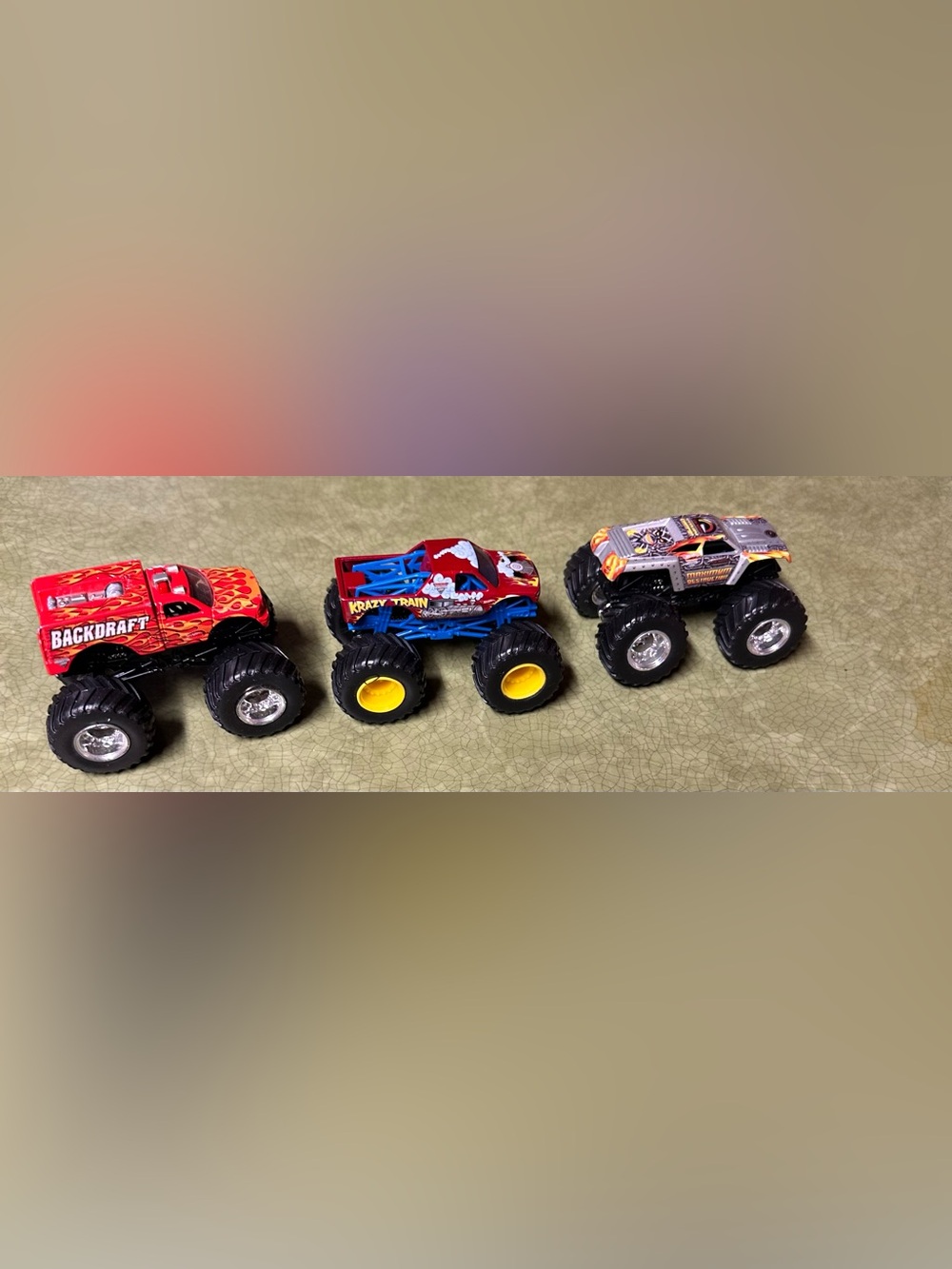 Hot Wheels Monster Jam Diecast Monster Truck, Backdraft Krazy
Train Max-D lot 3
